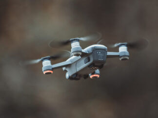grey quadcopter drone
