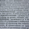 photo of grammar definition in dictionary
