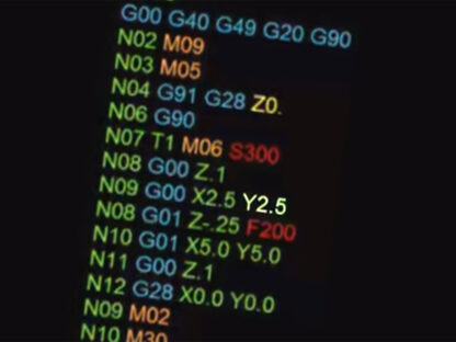 screenshot of G-code